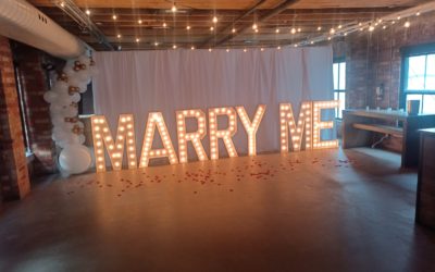 Propose with Marquee Lights in Brampton