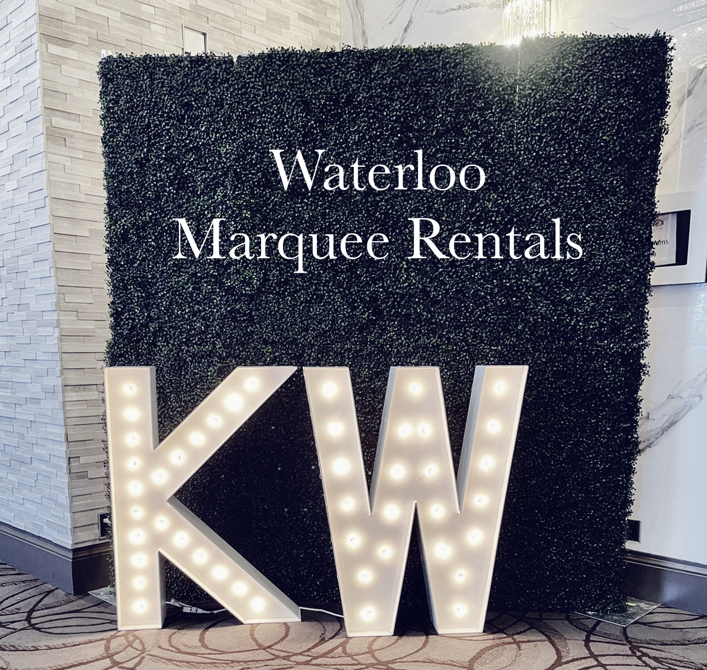 Waterloo marquee letters rental company